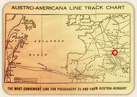 Austro-Americana Line Track Chart